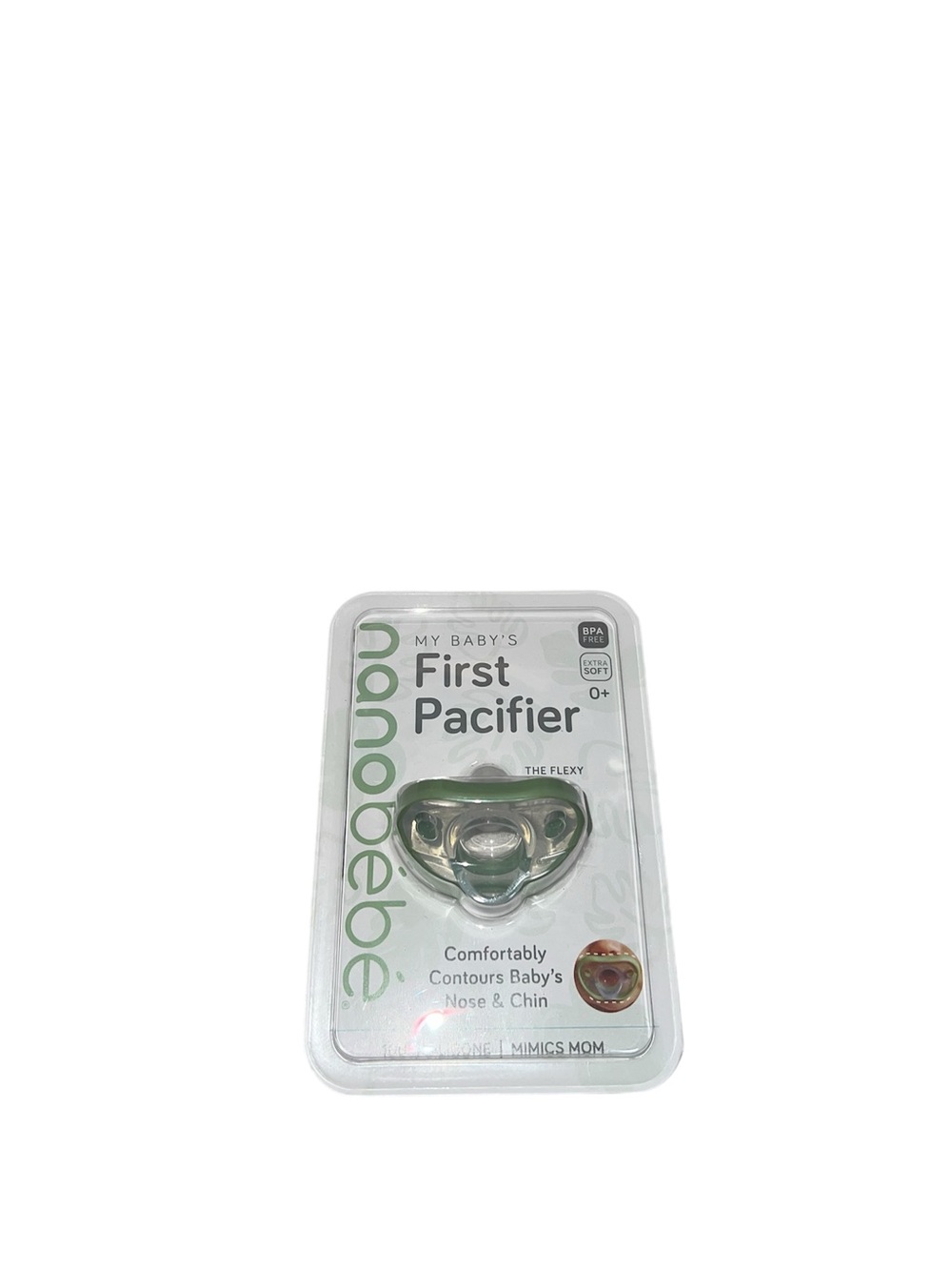 nanoBébé My Baby's First Pacifier - Sage Green